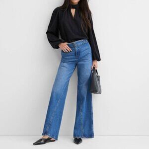 Loft Wide Leg Jeans belt 24P
